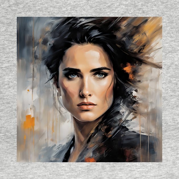 watercolors with  Jennifer Connelly by bogfl